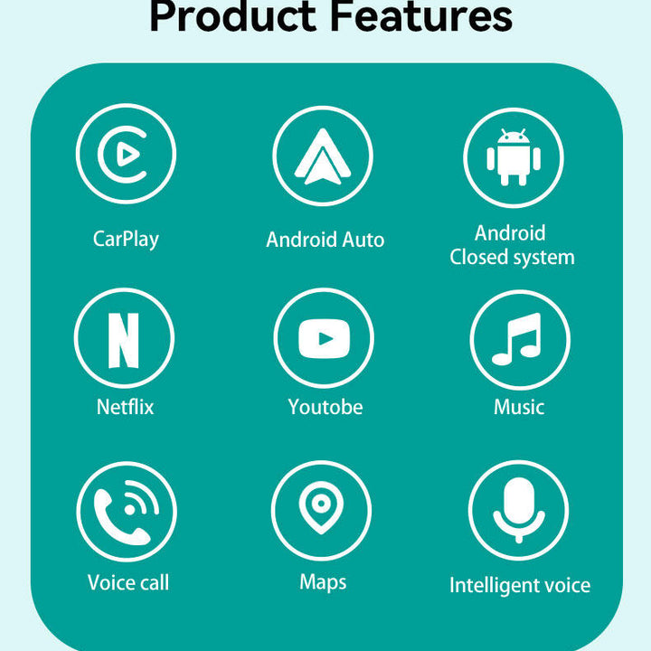 CarPlay Sin Cable Vehículos Función CarPlay Android & iOS
