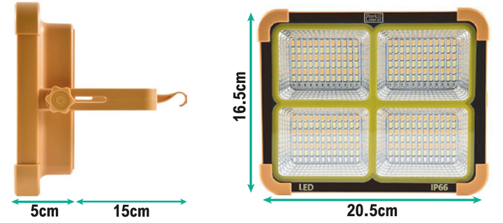 Foco LED solar